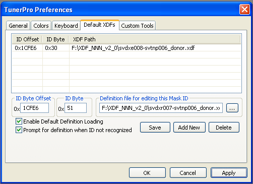 XDF auto load